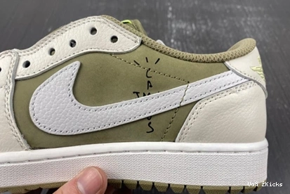 Bright Low Retro 1 Olive 81 Scott FZ3124-200 Golf Travis Neutral Jordan 1013